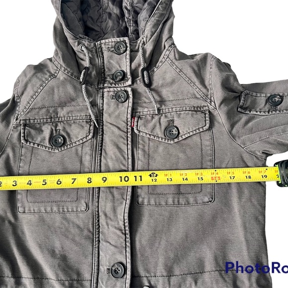 New Without Tags Women’s Small Levi Strauss & Co. Gray Wash Utility Jacket - Picture 13 of 16